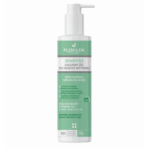 FLOSLEK Pharma Sensitive Łagodny Żel do higieny intymnej do skóry wrażliwej 225ml