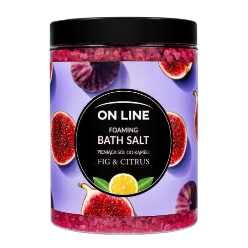 On Line Pieniąca Sól do kąpieli Fig &amp; Citrus 1200g