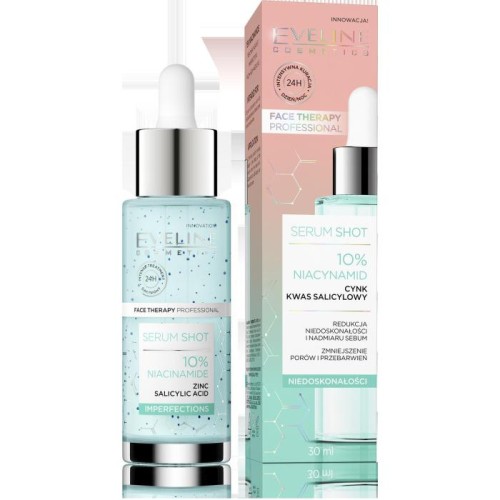 EVELINE Face Therapy Professional Serum Shot Kuracja redukująca niedoskonałości - 10% Niacynamid 30 ml