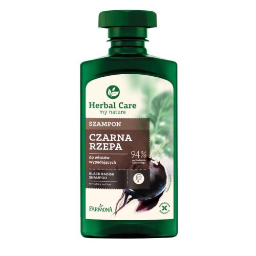 HERBAL CARE Szampon do włosów wypadających Czarna Rzepa 330 ml