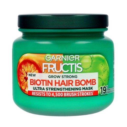 GARNIER Fructis Grow Strong Ultra Wzmacniająca Maska do włosów Biotin Hair Bomb 320ml