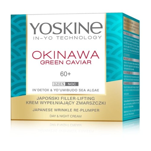 YOSKINE Okinawa Green Caviar 60+ Krem przeciwzmarszczkowy z kawiorem Wypełnienie i lifting 50 ml