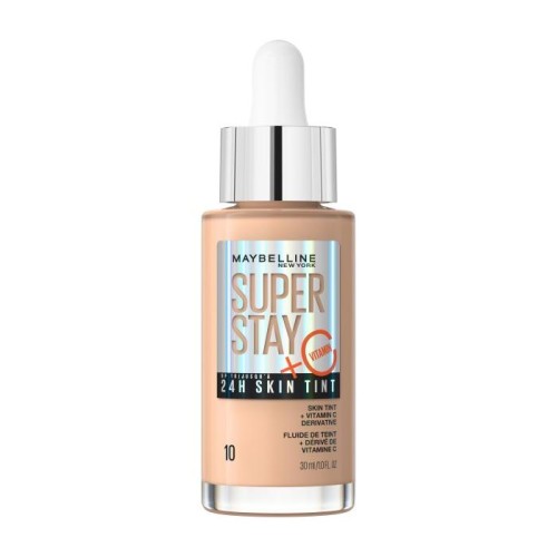 MAYBELLINE Super Stay 24H Skin Tint Rozświetlający Podkład do twarzy z witaminą C nr 10 - 30ml