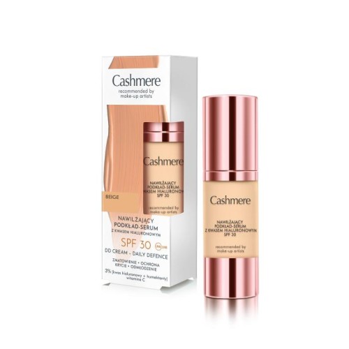 CASHMERE DD SPF 30 Nawilżający podkład-serum z kwasem hialuronowym Beige 30 ml