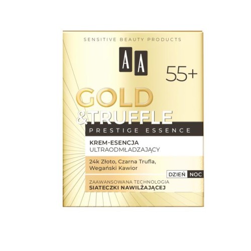 AA Gold &amp; Truffle Prestige Essence 55+ Krem-esencja głęboko dbudowujący dzień/noc 50 ml