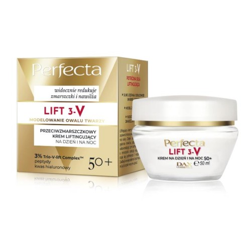 PERFECTA Lift 3-V 50+ Przeciwzmarszczkowy krem liftingujący na dzień i na noc 50 ml