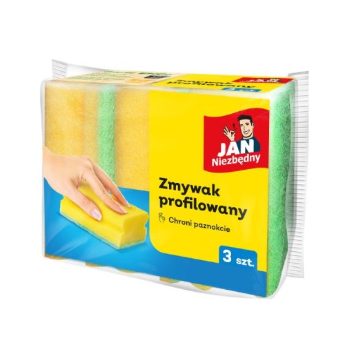 JAN NIEZBĘDNY Zmywak profilowany - chroni paznokcie 1op.-3szt