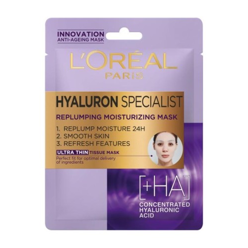 LOREAL Hyaluron Specialist Nawilżająca Maska do twarzy na tkaninie 30 g