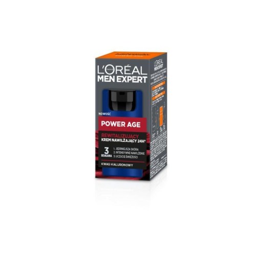 LOREAL Men Expert Power Age Rewitalizujący Krem nawilżający 24H dla mężczyzn 50 ml