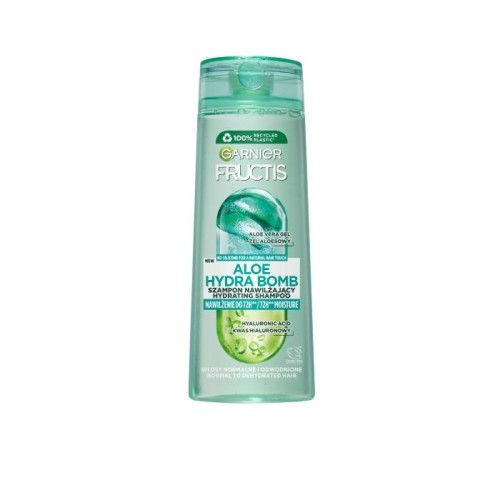 GARNIER Fructis Aloe Hydra Bomb Szampon nawilżający do włosów odwodnionych  400 ml