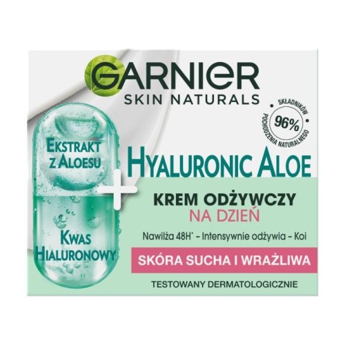 GARNIER Skin Naturals Hyaluronic Aloe Krem odżywczy na dzień - cera sucha i wrażliwa 50 ml
