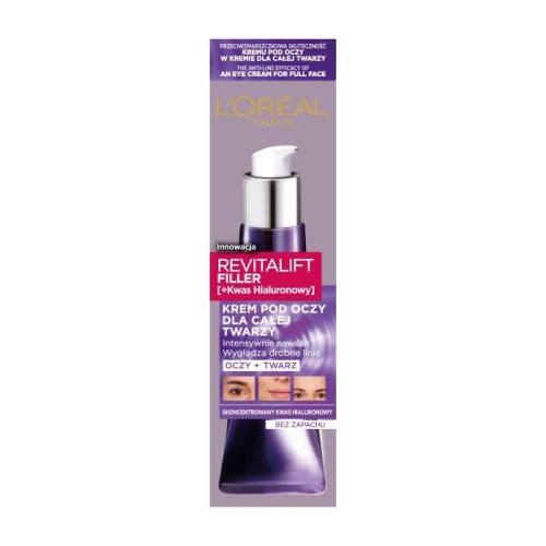 LOREAL Revitalift Filler Krem pod oczy i dla całej twarzy 30 ml
