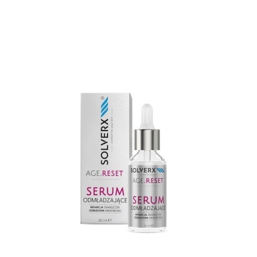 SOLVERX Age.Reset Serum odmładzające - Redukcja Zmarszczek &amp; Odbudowa Mikrobiomu 30ml