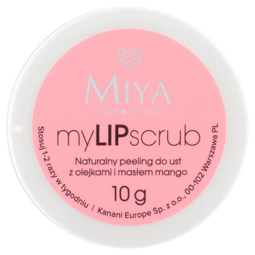 MIYA myLIPscrub Naturalny peeling do ust z olejkami i masłem mango 10g