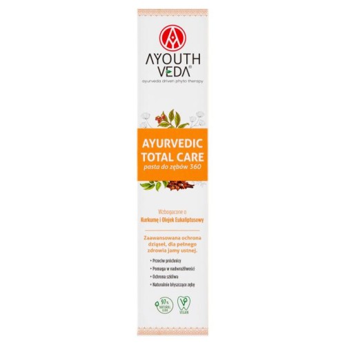 AYOUTHVEDA Ayurvedic Total Care 360  Pasta do zębów 100 g