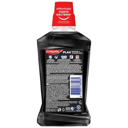 COLGATE Plax Płyn do płukania jamy ustnej White &amp; Charcoal 500ml