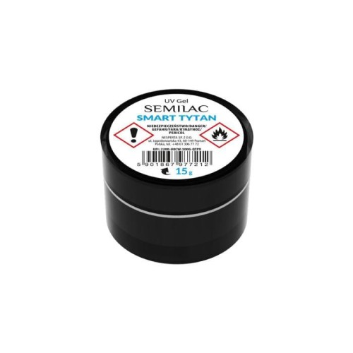 SEMILAC Builder Gel Smart Tytan Clear Żel budujacy do paznokci UV 15 g