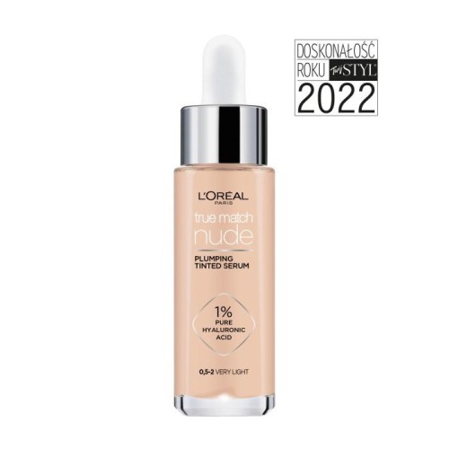 LOREAL True Match Nude Serum w podkładzie wyrównujące koloryt 0.5-2 Very Light 30 ml