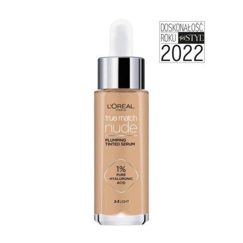 LOREAL True Match Nude Serum w podkładzie wyrównujące koloryt 2-3 Light 30 ml