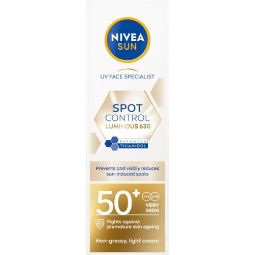 NIVEA SUN Dark Spot Control Przeciwsłoneczny krem do twarzy przeciw przebarwieniom SPF50+ 40 ml