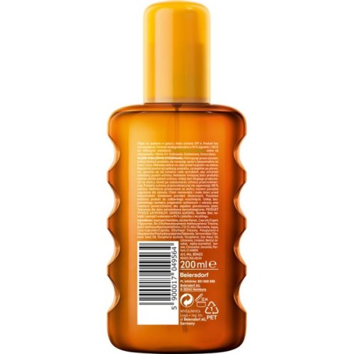 NIVEA SUN Intense Bronze Olejek karotenowy do opalania w sprayu SPF6 200 ml