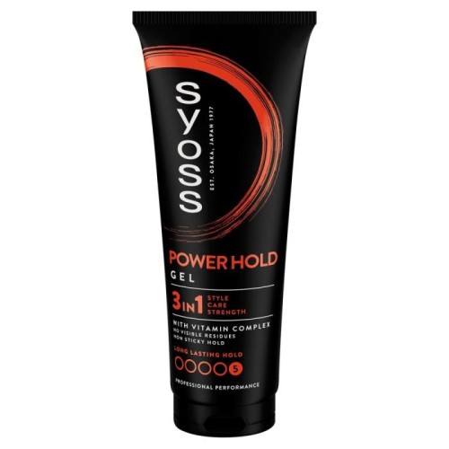 SYOSS Power Hold Gel Żel do włosów Ultra Mocny 250 ml