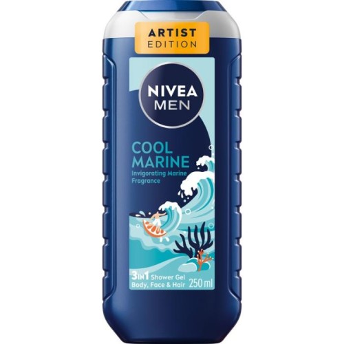 NIVEA MEN Żel pod prysznic Cool Marine 3w1 250 ml