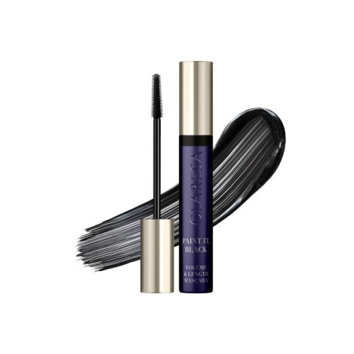 CLARESA Paint It Black Volume&amp;Length Tusz do rzęs czarny wydłużająco-pogrubiający 10 g