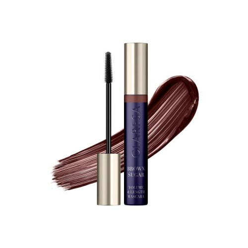CLARESA Brown Sugar Volume&amp;Length Tusz do rzęs brązowy wydłużająco-pogrubiający 10 g