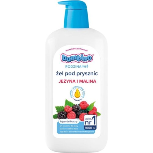 BAMBINO Rodzina Żel pod prysznic Jeżyna i Malina 1000 ml