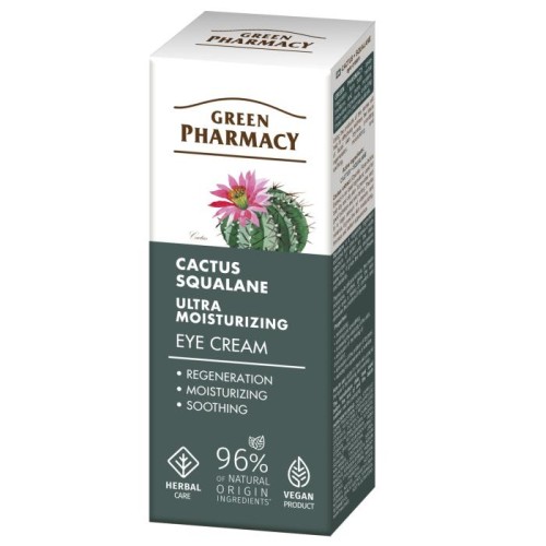 GREEN PHARMACY Kaktus + Skwalan Ultranawilżający Krem pod oczy 15 ml