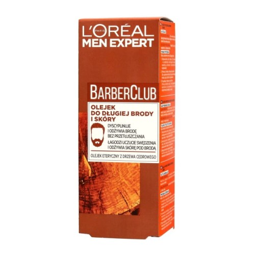 LOREAL Men Expert Barber Club Olejek do długiej brody i skóry  30 ml