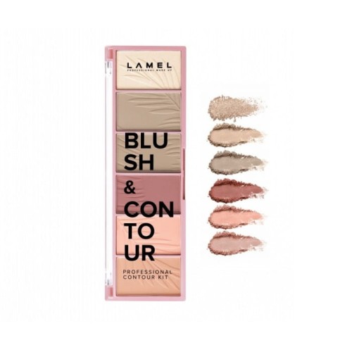 LAMEL Basic Paletka do konturowania twarzy Blush&amp;Contour 16g