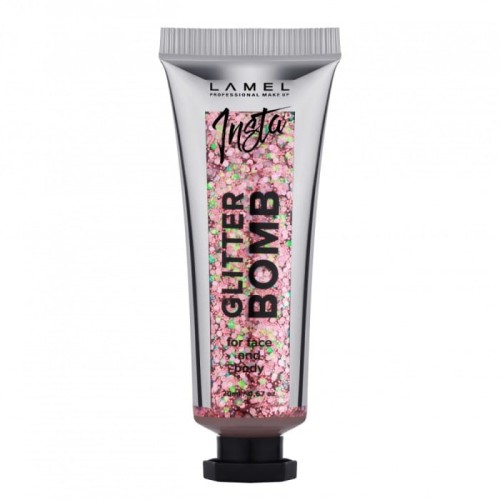 LAMEL Insta Brokat w żelu Glitter Bomb do twarzy i ciała nr 403  20ml