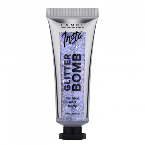LAMEL Insta Brokat w żelu Glitter Bomb do twarzy i ciała nr 401  20ml