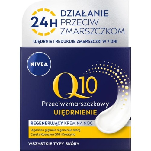 NIVEA Q10 Power Regenerujący krem przeciwzmarszczkowy na noc - Ujędrnienie 50 ml