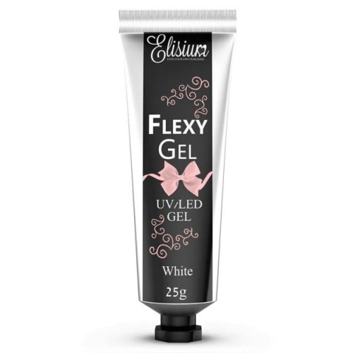 ELISIUM Flexy Gel do przedłużania paznokci UV/LED White 25g