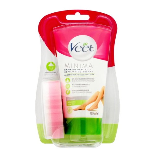 Veet Krem do depilacji skóry pod prysznic Silk &amp; Fresh - skóra sucha  135ml