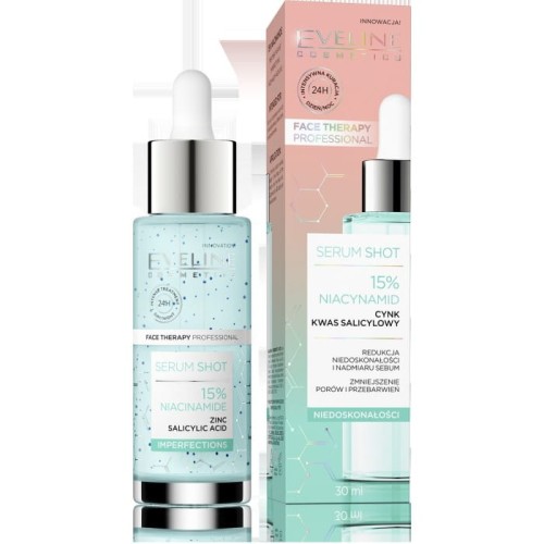 EVELINE Face Therapy Professional Serum Shot Kuracja redukująca niedoskonałości - 10% Niacynamid 30 ml