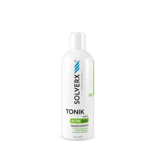 SOLVERX Acne Skin Tonik do twarzy przeciwtrądzikowy 200ml