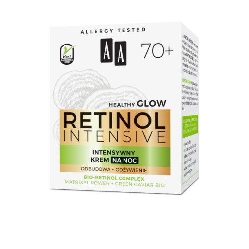 AA Retinol Intensive 70+ Intensywny Krem na noc - odżywienie + odbudowa 50ml