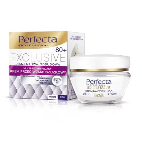 PERFECTA Exclusive 80+ Krem przeciwzmarszczkowy - Multi-regenerujący na dzień i noc  50ml