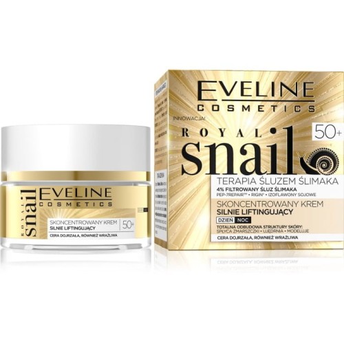 EVELINE Royal Snail 50+ Skoncentrowany krem silnie liftingujący dzień/noc 50 ml