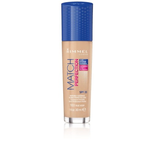 Rimmel Podkład Match Perfection nr 103 true ivory  30ml