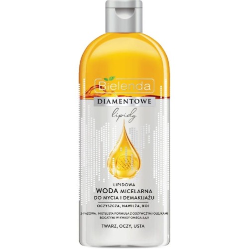 Bielenda Diamentowe Lipidy Lipidowa Woda Micelarna do mycia i demakijażu 425ml