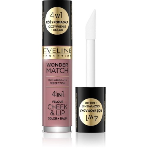 EVELINE Wonder Match Róż i Pomadka w płynie nr 02 4.5 ml
