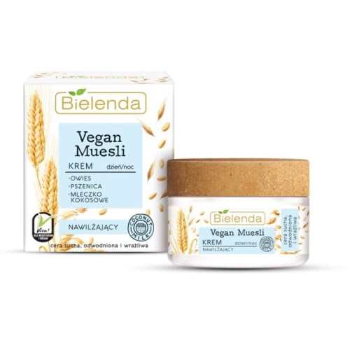 BIELENDA VEGAN MUESLI Krem nawilżający na dzień i noc 50ml