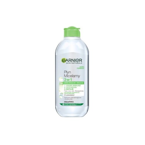 Garnier Essentials  Płyn micelarny do cery normalnej i mieszanej 3w1  400ml