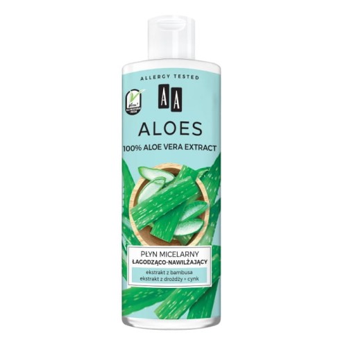 AA Aloes 100% Płyn micelarny łagodząco nawilżający 400ml