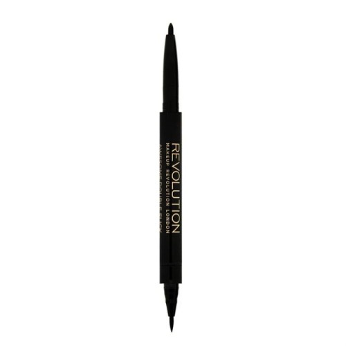 REVOLUTION Awesome Eyeliner Felt and Kohl Dwustronny czarny eyeliner w pisaku
